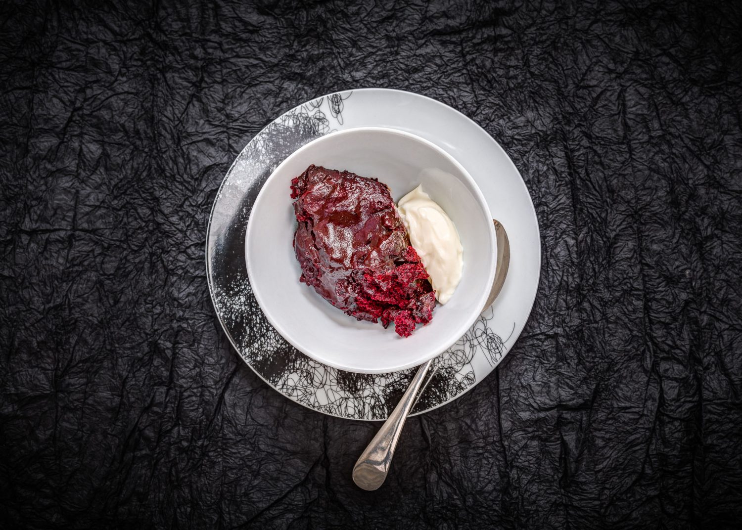 Slow Cooked Red Velvet Pudding